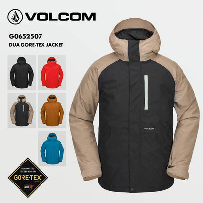 VOLCOM/ボルコム メンズ GORE-TEX スノージャケット DUA GORE-TEX JACKET 2025 SNOW G0652507 スノーボード スキー ウインタースポーツ 防寒 スノボウェア スキーウェア アウター バギーフィット ゴーグルポケット ノイズポケット 男性用