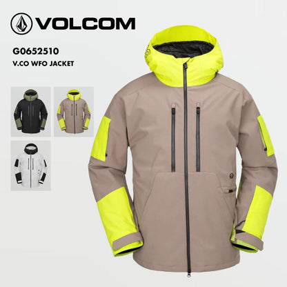 VOLCOM/ボルコム メンズ スノージャケット V.CO WFO JACKET 2025 SNOW G0652510 スノーボード スキー ウインタースポーツ 防寒 スノボウェア スキーウェア アウター バギーフィット 通気性 ノイズポケット 男性用