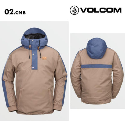 VOLCOM/ボルコム メンズ スノージャケット LONGO 20K PULLOVER 2025 SNOW G0652511 スノーボード スキー ウインタースポーツ 防寒 スノボウェア スキーウェア アウター バギーフィット 通気性 レトロ 男性用