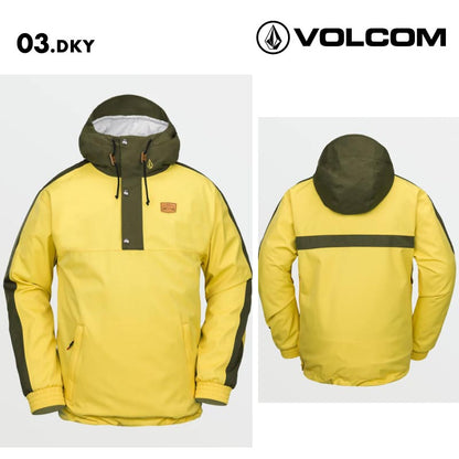 VOLCOM/ボルコム メンズ スノージャケット LONGO 20K PULLOVER 2025 SNOW G0652511 スノーボード スキー ウインタースポーツ 防寒 スノボウェア スキーウェア アウター バギーフィット 通気性 レトロ 男性用