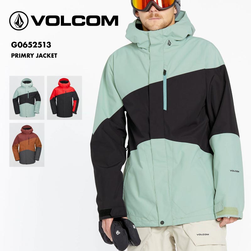 VOLCOM/ボルコム メンズ スノージャケット PRIMRY JACKET 2025 SNOW G0652513 スノーボード スキー ウインタースポーツ 防寒 スノボウェア スキーウェア アウター リラックスフィット 防水加工 メッシュ裏地 男性用