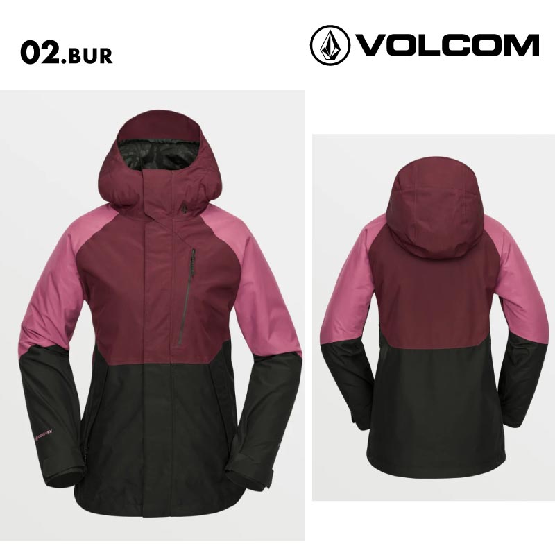 VOLCOM/ボルコム レディース GORE-TEX スノージャケット V.CO ARIS INS GORE JACKET 2025 SNOW H0452505 スノーボード スキー ウインタースポーツ 防寒 スノボウェア スキーウェア アウター リラックスフィット ゴーグルポケット 通気性 女性用