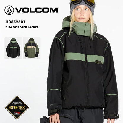 VOLCOM/ボルコム レディース GORE-TEX スノージャケット DLM GORE-TEX JACKET 2025 SNOW H0652501 スノーボード スキー ウインタースポーツ 防寒 スノボウェア スキーウェア アウター バギーフィット ゴーグルポケット フード取り外し可能 女性用