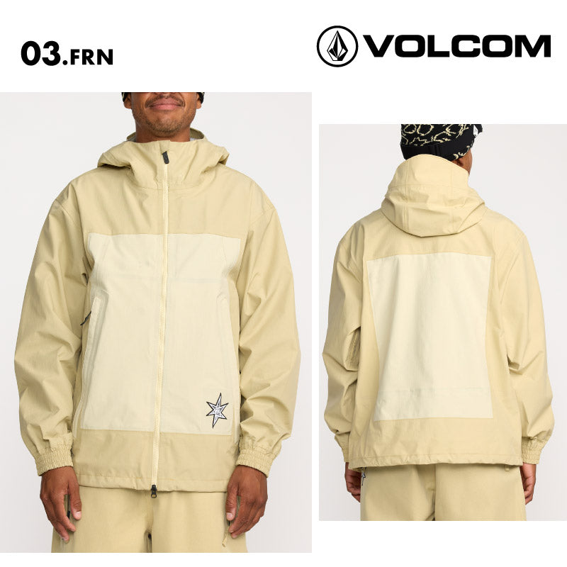 VOLCOM/ボルコム スノーボードウェア メンズ スノージャケット ARTHUR 3L JACKET 2026 SNOW G0652609 スノーウェア スノボウェア スノーボード スキー ジャケット単品 ゲレンデ 防寒着 アウター ブランド 男性用