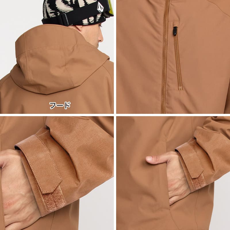 VOLCOM/ボルコム スノーボードウェア メンズ スノージャケット 2836 INS JACKET 2026 SNOW G0452606 スノーウェア スノボウェア スノーボード スキー ジャケット単品 ゲレンデ 防寒着 アウター ブランド 男性用