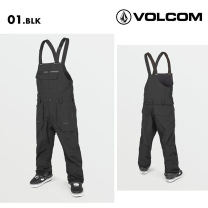 VOLCOM/ボルコム メンズ GORE-TEX スノー ビブパンツ RAIN GORE-TEX BIB OVERALL 2025 SNOW G1352503 スノーボード スキー ウインタースポーツ 防寒 スノボウェア スキーウェア ボトムス オーバーオール 胸ポケット バックポケット 男性用