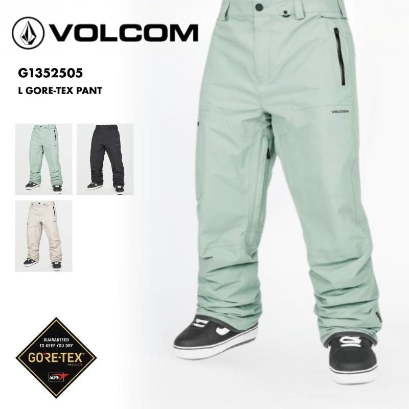 VOLCOM/ボルコム メンズ GORE-TEX スノーパンツ L GORE-TEX PANT 2025 SNOW G1352505 スノーボード スキー ウインタースポーツ 防寒 スノボウェア スキーウェア ボトムス リラックスフィット バックポケット カーゴポケット 男性用