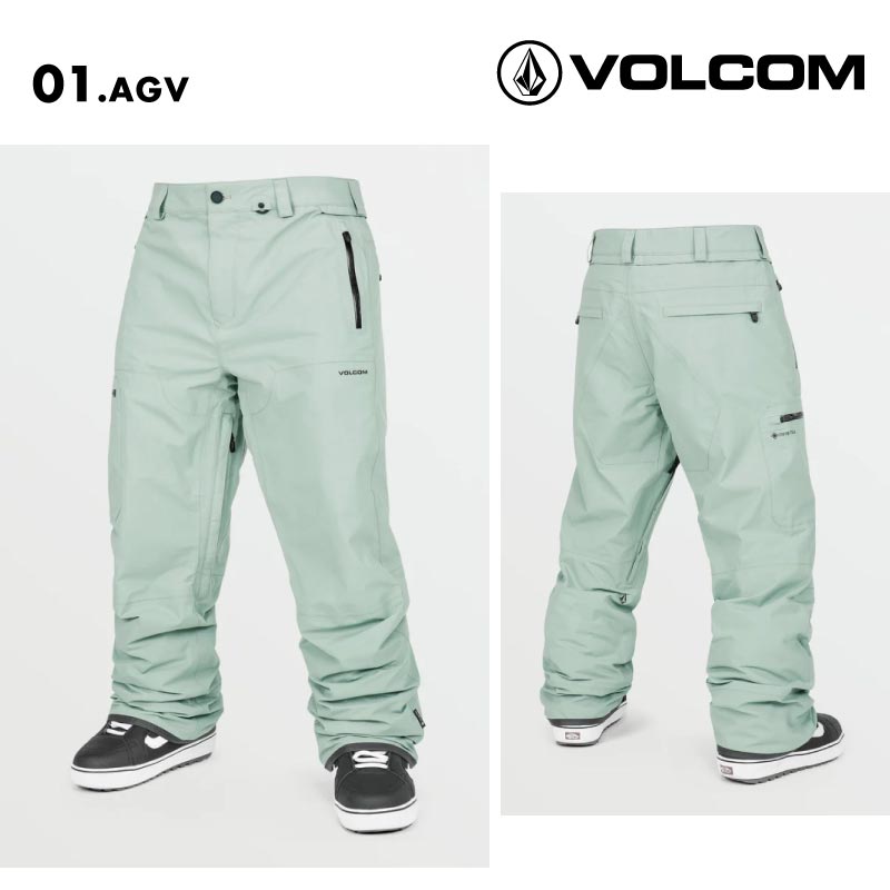 VOLCOM/ボルコム メンズ GORE-TEX スノーパンツ L GORE-TEX PANT 2025 SNOW G1352505 スノーボード スキー ウインタースポーツ 防寒 スノボウェア スキーウェア ボトムス リラックスフィット バックポケット カーゴポケット 男性用