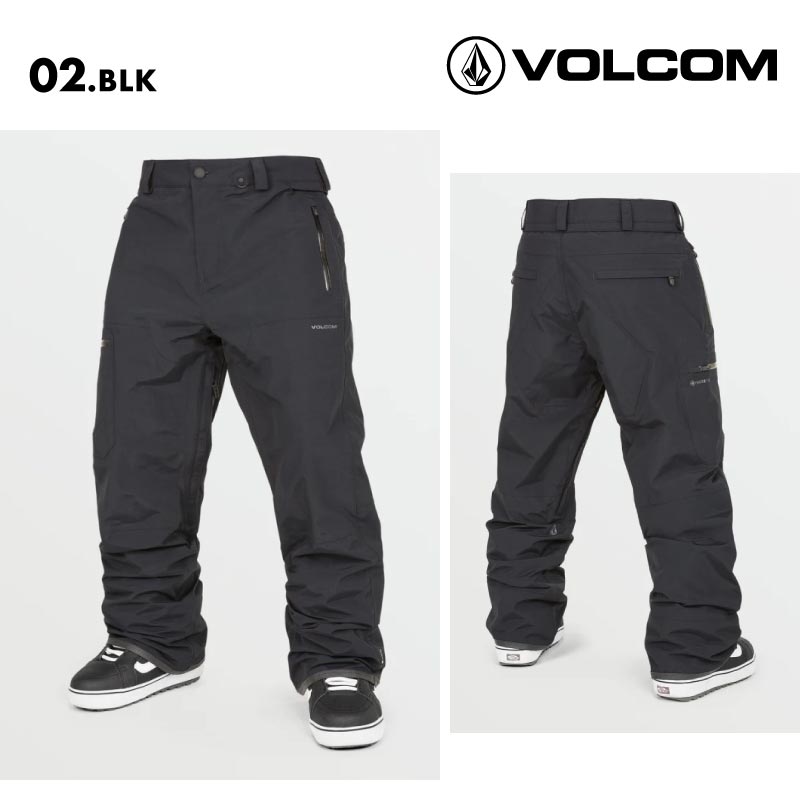 VOLCOM/ボルコム メンズ GORE-TEX スノーパンツ L GORE-TEX PANT 2025 SNOW G1352505 スノーボード スキー ウインタースポーツ 防寒 スノボウェア スキーウェア ボトムス リラックスフィット バックポケット カーゴポケット 男性用