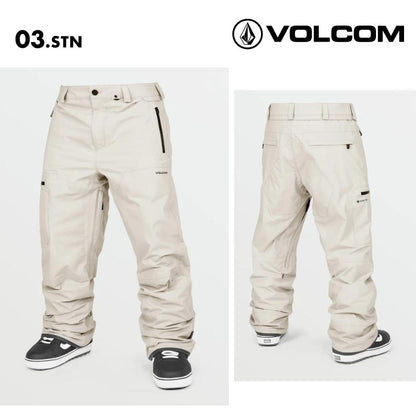 VOLCOM/ボルコム メンズ GORE-TEX スノーパンツ L GORE-TEX PANT 2025 SNOW G1352505 スノーボード スキー ウインタースポーツ 防寒 スノボウェア スキーウェア ボトムス リラックスフィット バックポケット カーゴポケット 男性用