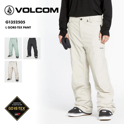 VOLCOM/ボルコム メンズ GORE-TEX スノーパンツ L GORE-TEX PANT 2025 SNOW G1352505 スノーボード スキー ウインタースポーツ 防寒 スノボウェア スキーウェア ボトムス リラックスフィット バックポケット カーゴポケット 男性用