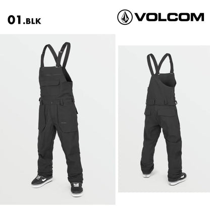 VOLCOM/ボルコム メンズ スノーウェア ビブパンツ ROAN BIB OVERALL 2025 SNOW G1352508 スノーボード スキー ウインタースポーツ 防寒 スノボウェア スキーウェア ボトムス リラックスフィット オーバーオール 胸ポケット 男性用