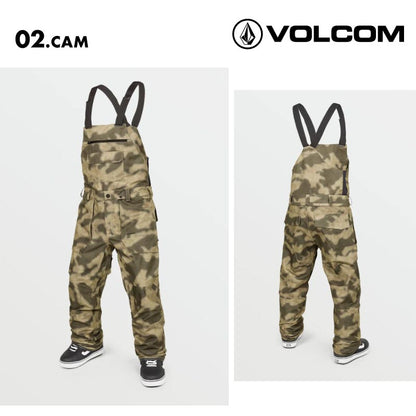 VOLCOM/ボルコム メンズ スノーウェア ビブパンツ ROAN BIB OVERALL 2025 SNOW G1352508 スノーボード スキー ウインタースポーツ 防寒 スノボウェア スキーウェア ボトムス リラックスフィット オーバーオール 胸ポケット 男性用