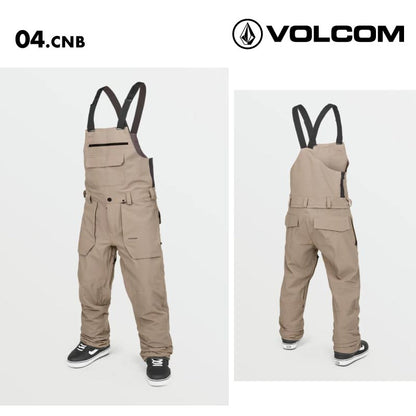 VOLCOM/ボルコム メンズ スノーウェア ビブパンツ ROAN BIB OVERALL 2025 SNOW G1352508 スノーボード スキー ウインタースポーツ 防寒 スノボウェア スキーウェア ボトムス リラックスフィット オーバーオール 胸ポケット 男性用