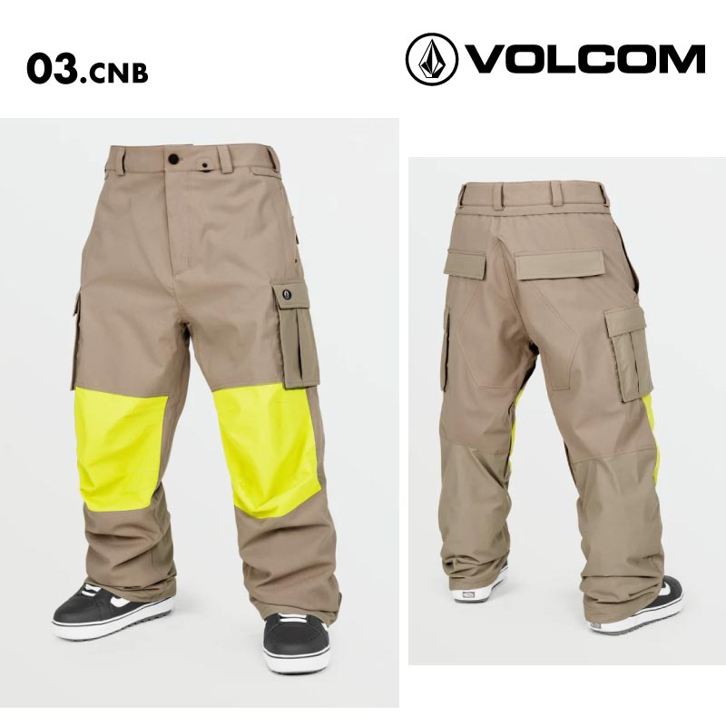 VOLCOM/ボルコム メンズ スノーウェア パンツ NWRK BAGGY PANT 2025 SNOW G1352509 スノーボード スキー ウインタースポーツ 防寒 スノボウェア スキーウェア ボトムス ルーズフィット カーゴポケット ウエストバンド 男性用