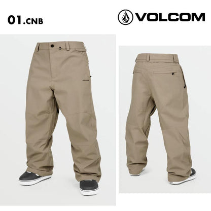 VOLCOM/ボルコム メンズ スノーウェア パンツ SNOW BILLOW PANT 2025 SNOW G1352510 スノーボード スキー ウインタースポーツ 防寒 スノボウェア スキーウェア ボトムス バギーフィット ウエストバンド 防水 男性用