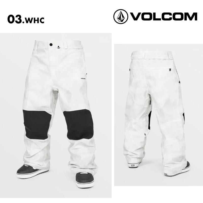 VOLCOM/ボルコム メンズ スノーウェア パンツ SNOW BILLOW PANT 2025 SNOW G1352510 スノーボード スキー ウインタースポーツ 防寒 スノボウェア スキーウェア ボトムス バギーフィット ウエストバンド 防水 男性用