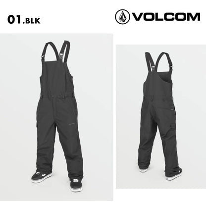 VOLCOM/ボルコム メンズ スノーウェア ビブパンツ V.CO SPARTA BIB OVERALL 2025 SNOW G1352513 スノーボード スキー ウインタースポーツ 防寒 スノボウェア スキーウェア ボトムス ルーズフィット カーゴポケット 伸縮性サスペンダー 男性用