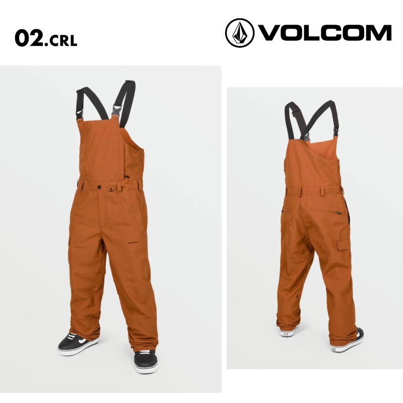 VOLCOM/ボルコム メンズ スノーウェア ビブパンツ V.CO SPARTA BIB OVERALL 2025 SNOW G1352513 スノーボード スキー ウインタースポーツ 防寒 スノボウェア スキーウェア ボトムス ルーズフィット カーゴポケット 伸縮性サスペンダー 男性用