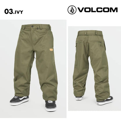 VOLCOM/ボルコム メンズ スノーウェア パンツ ARTHUR 20K PANT 2025 SNOW G1352514 スノーボード スキー ウインタースポーツ 防寒 スノボウェア スキーウェア ボトムス バギーフィット レトロ メッシュ裏地 男性用