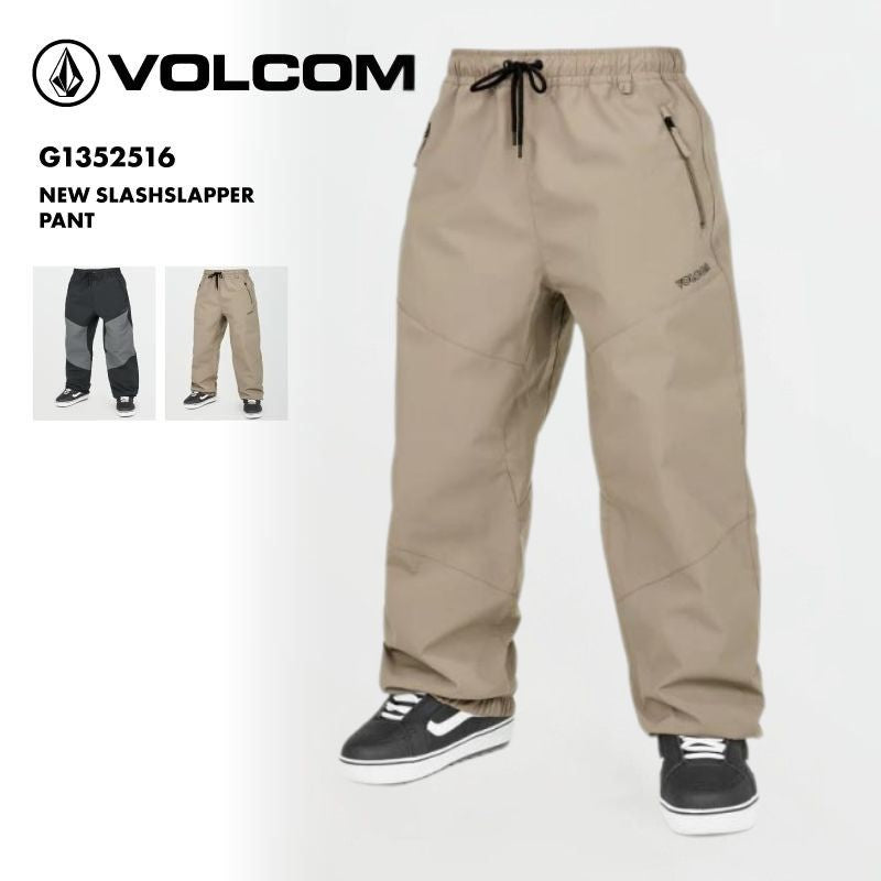 VOLCOM/ボルコム メンズ スノーウェア パンツ NEW SLASHSLAPPER PANT 2025 SNOW G1352516 スノーボード スキー ウインタースポーツ 防寒 スノボウェア スキーウェア ボトムス バギーフィット 伸縮性ウエストバンド 防水 男性用