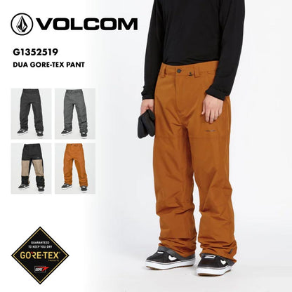 VOLCOM/ボルコム メンズ GORE-TEX スノーパンツ DUA GORE-TEX PANT 2025 SNOW G1352519 スノーボード スキー ウインタースポーツ 防寒 スノボウェア スキーウェア ボトムス ルーズフィット 通気性 メッシュ裏地 男性用