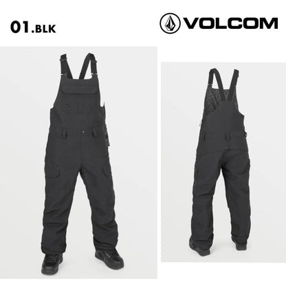 VOLCOM/ボルコム レディース スノーウェア ビブパンツ CRESTON 3D STRETCH BIB OVERALL 2025 SNOW H1252502 スノーボード スキー ウインタースポーツ 防寒 スノボウェア スキーウェア ボトムス リラックスフィット ミッドライズ ドロップシートジッパー 女性用