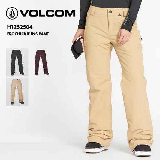 VOLCOM/ボルコム レディース スノーウェア パンツ FROCHICKIE INS PANT 2025 SNOW H1252504 スノーボード スキー ウインタースポーツ 防寒 スノボウェア スキーウェア ボトムス リラックスフィット ミッドライズ バックポケット 女性用