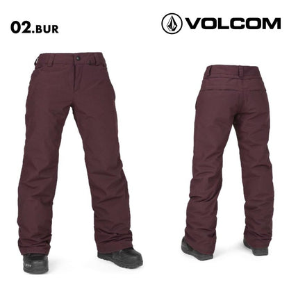 VOLCOM/ボルコム レディース スノーウェア パンツ FROCHICKIE INS PANT 2025 SNOW H1252504 スノーボード スキー ウインタースポーツ 防寒 スノボウェア スキーウェア ボトムス リラックスフィット ミッドライズ バックポケット 女性用