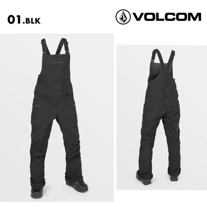 VOLCOM/ボルコム レディース GORE-TEX スノー ビブパンツ ELM STRETCH GORE BIB OVERALL 2025 SNOW H1352501 スノーボード スキー ウインタースポーツ 防寒 スノボウェア スキーウェア ボトムス スリムフィット 伸縮性サスペンダー ドロップシートジッパー 女性用