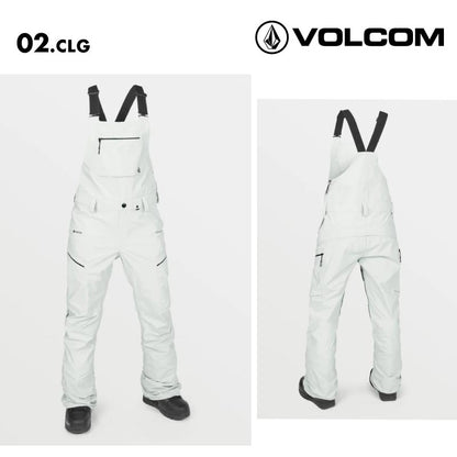 VOLCOM/ボルコム レディース GORE-TEX スノー ビブパンツ ELM STRETCH GORE BIB OVERALL 2025 SNOW H1352501 スノーボード スキー ウインタースポーツ 防寒 スノボウェア スキーウェア ボトムス スリムフィット 伸縮性サスペンダー ドロップシートジッパー 女性用