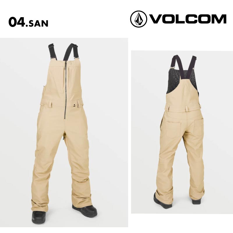 VOLCOM/ボルコム レディース スノーウェア ビブパンツ SWIFT BIB OVERALL 2025 SNOW H1352506 スノーボード スキー ウインタースポーツ 防寒 スノボウェア スキーウェア ボトムス スリムフィット バックポケット 伸縮性サスペンダー 女性用