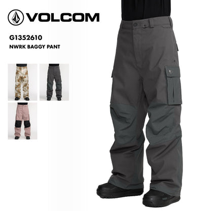 VOLCOM/ボルコム スノーボードウェア メンズ スノーパンツ NWRK BAGGY PANT 2026 SNOW G1352610 スノーウェア スノボウェア スノーボード スキー パンツ単品 ゲレンデ 防寒着 アウター ブランド 男性用