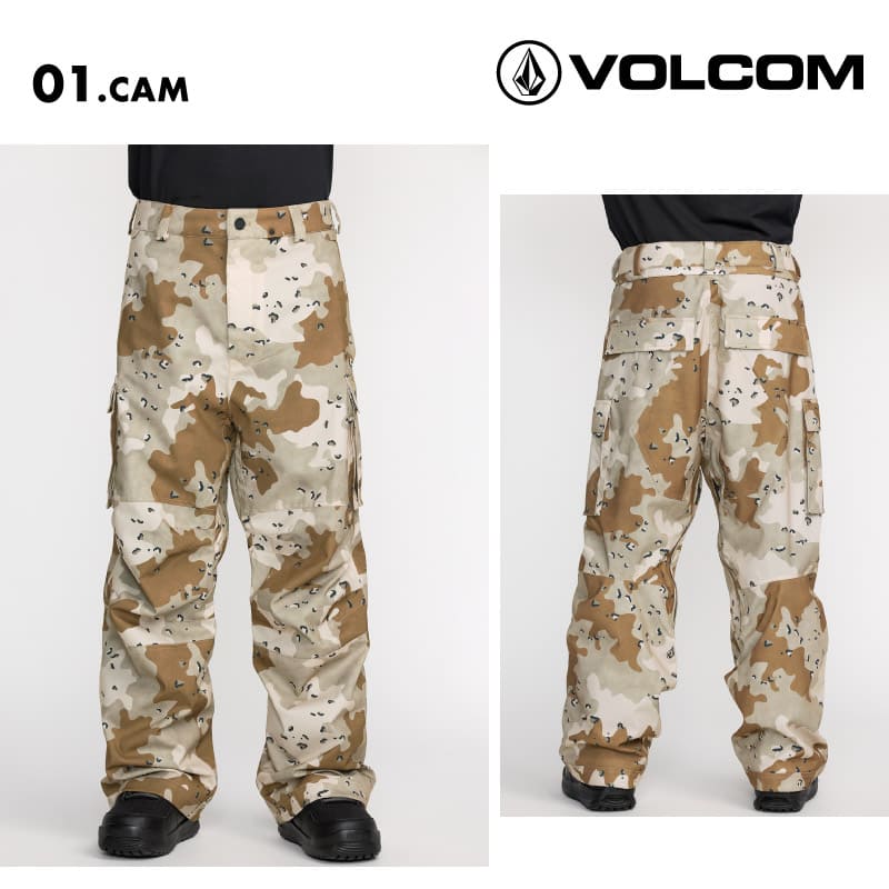 VOLCOM/ボルコム スノーボードウェア メンズ スノーパンツ NWRK BAGGY PANT 2026 SNOW G1352610 スノーウェア スノボウェア スノーボード スキー パンツ単品 ゲレンデ 防寒着 アウター ブランド 男性用