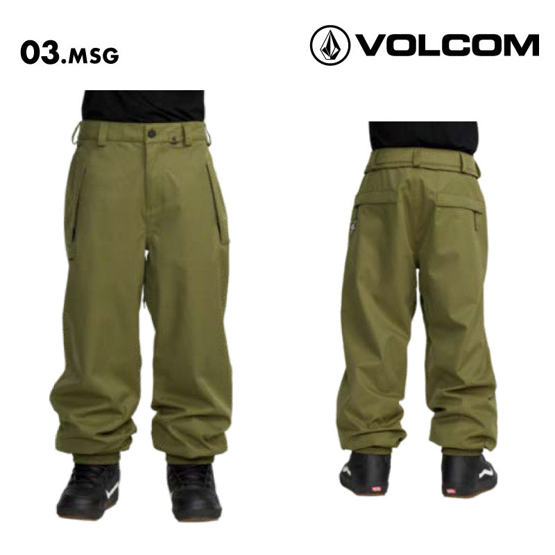 VOLCOM/ボルコム スノーボードウェア メンズ スノーパンツ ARTHUR 20K PANT 2026 SNOW G1352612 スノーウェア スノボウェア スノーボード スキー パンツ単品 ゲレンデ 防寒着 アウター ブランド 男性用