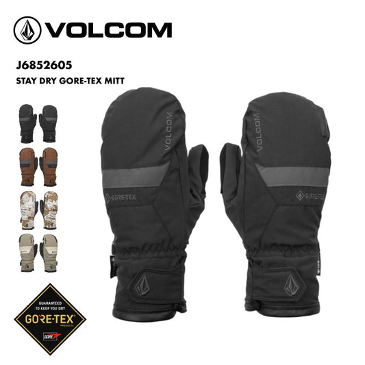 VOLCOM/ボルコム メンズ GORE-TEX ミトングローブ STAY DRY GORE-TEX MITT 2026 SNOW J6852605 スノーグローブ スノーボードグローブ スノボグローブ スキーグローブ スキー スノボ スノーボード 手袋 防寒 保温 男性用