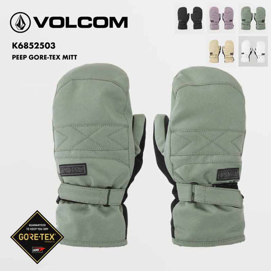 VOLCOM/ボルコム レディース GORE-TEX ミトングローブ PEEP MITT 2025 SNOW K6852503 スノボ スノーボード スキー 手袋 ゴアテックス 防寒 ブランド おしゃれ 女性用