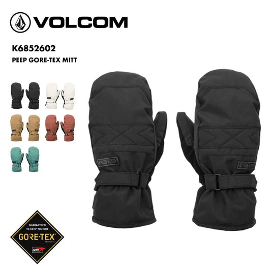 VOLCOM/ボルコム レディース GORE-TEX ミトングローブ PEEP GORE-TEX MITT 2026 SNOW K6852602 スノーグローブ スノーボードグローブ スノボグローブ スキーグローブ スキー スノボ スノーボード 手袋 防寒 保温 女性用