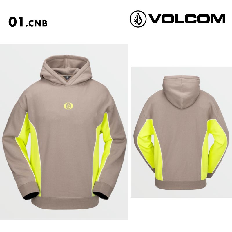 VOLCOM/ボルコム メンズ フリース パーカー VITAL P/O FLEECE 2025 SNOW G4152503 スノーボード スキー ウインタースポーツ 防寒 スノボウェア スキーウェア トップス ルーズフィット リブ編み裾 スウェット 男性用