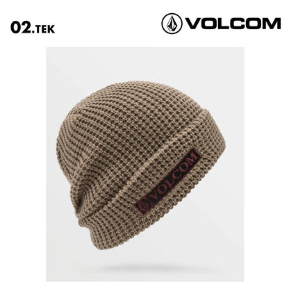 VOLCOM/ボルコム メンズ ニット帽 STONE BAR BEANIE 2024 FALL D5832401 帽子 ニットキャップ ワッフルニット スカルフィット 防寒 刺繍ロゴ ブランド 正規品 ロゴ 男性用 男性用【メール便発送 24FW-03】