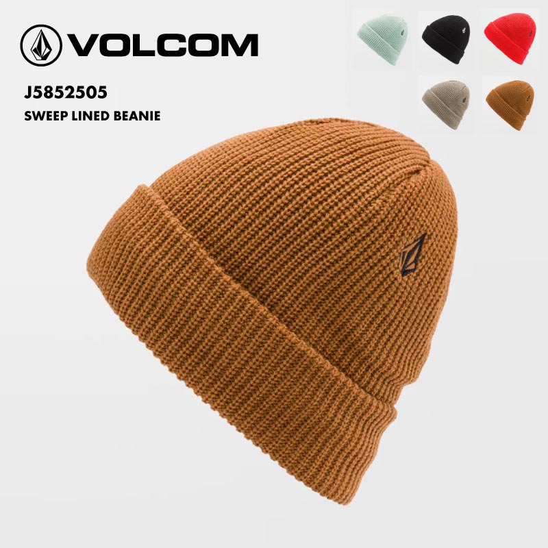 VOLCOM/ボルコム メンズ ニット帽 SWEEP LINED BEANIE 2025 SNOW J5852505 帽子 スノボ スキー ビーニー 防寒 ブランド おしゃれ 男性用【メール便発送 13桁用24F】