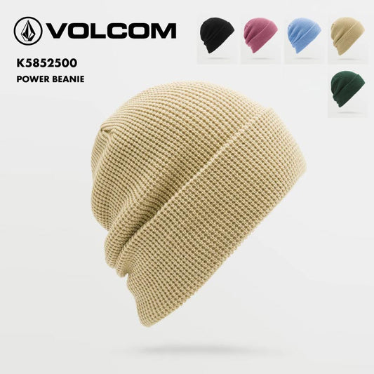 VOLCOM/ボルコム レディース ニット帽 POWER BEANIE 2025 SNOW K5852500 帽子 スノボ スキー ビーニー 防寒 ブランド おしゃれ 女性用【メール便発送 13桁用24F】