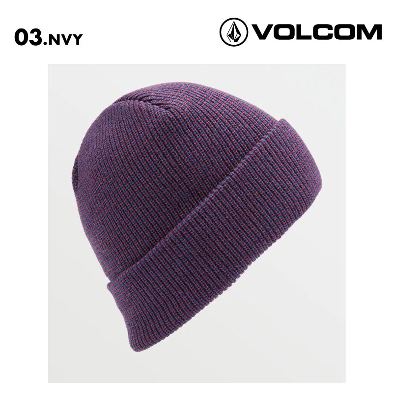 VOLCOM/ボルコム レディース ニット帽 V.CO BASELINE BEANIE 2025 SNOW K5852507 帽子 スノボ スキー ビーニー 防寒 ブランド おしゃれ 女性用【メール便発送 13桁用24F】