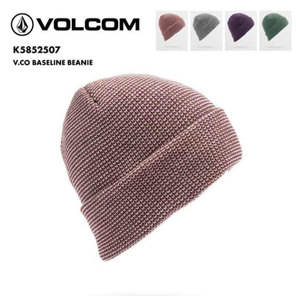 VOLCOM/ボルコム レディース ニット帽 V.CO BASELINE BEANIE 2025 SNOW K5852507 帽子 スノボ スキー ビーニー 防寒 ブランド おしゃれ 女性用【メール便発送 13桁用24F】