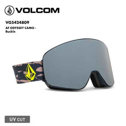 VOLCOM/ボルコム メンズ フレームレス 平面 ゴーグル AF ODYSSEY CAMO - Buckle 2025 SNOW VG5424809 スノボ スノーボード スキー スノー ブランド おしゃれ 男性用