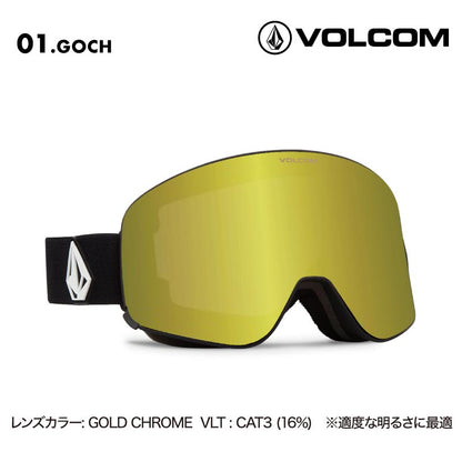 VOLCOM/ボルコム メンズ フレームレス 平面 ゴーグル AF ODYSSEY OP ART - Buckle 2025 SNOW VG5424821 スノボ スノーボード スキー スノー ブランド おしゃれ 男性用