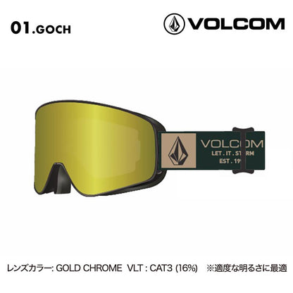 VOLCOM/ボルコム メンズ フレームレス 平面 ゴーグル AF ODYSSEY SCARAB/SAND -Buckle 2025 SNOW VG5424823 スノボ スノーボード スキー スノー ブランド おしゃれ 男性用