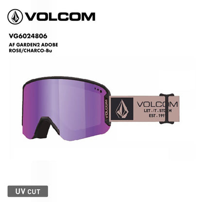 VOLCOM/ボルコム メンズ 平面 ゴーグル AF GARDEN2 ADOBE ROSE/CHARCO-Bu 2025 SNOW VG6024806 スノボ スノーボード スキー スノー ブランド おしゃれ 男性用