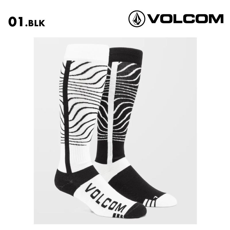 VOLCOM/ボルコム メンズ スノーソックス HEAVY OVER-THE-CALF SOCK 2025 SNOW J6352500 スノボ スキー 靴下 防寒 冬 ブランド ロゴ おしゃれ 男性用【メール便発送 13桁用24F】