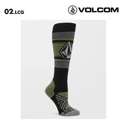 VOLCOM/ボルコム レディース スノーソックス STONE LINES OTC SOCK 2025 SNOW K6352500 スノボ スキー 靴下 防寒 冬 ブランド おしゃれ 女性用【メール便発送 13桁用24F】